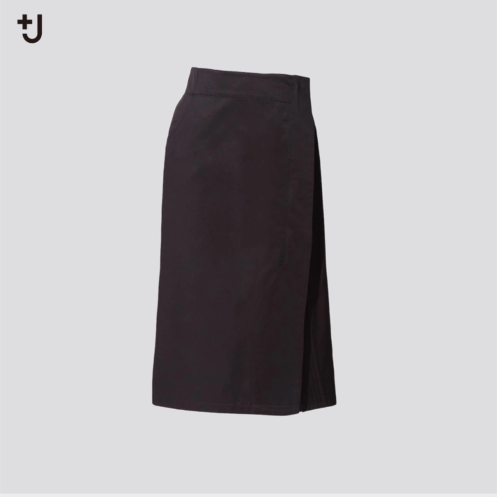 Uniqlo +J Linen-Cotton Wrap Skirt